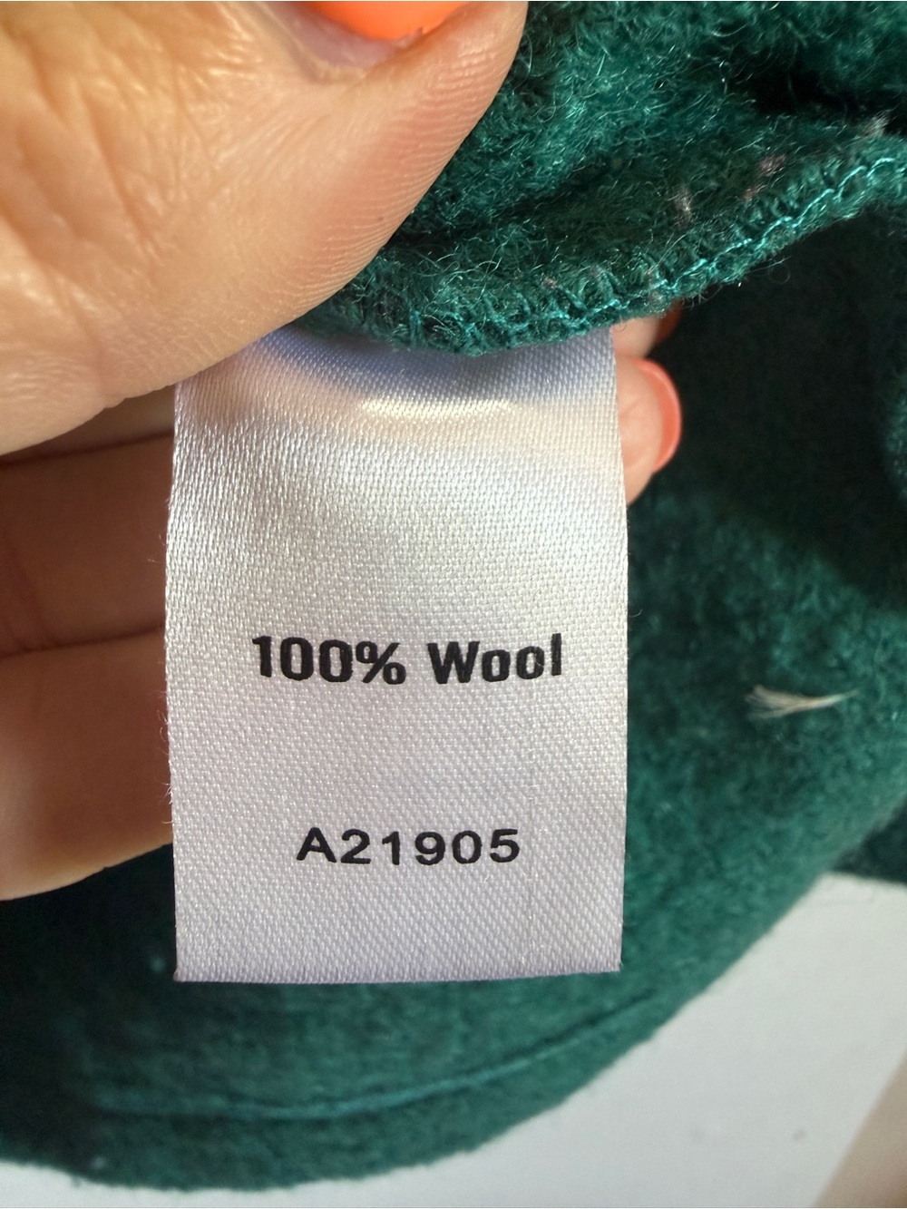 Dara Adorned in Ohio 100% Wool Teal Embroidered Floral Cardigan Size S - Picture 5 of 7